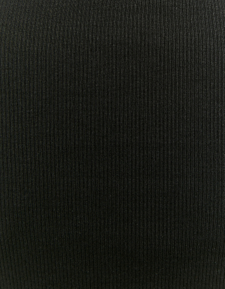 Black Long Sleeves Crop Top