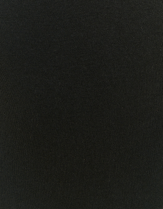 T Shirt Basique à Manches Longues Noir