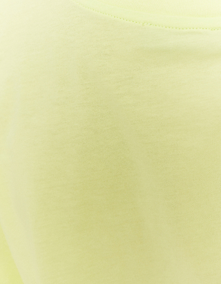 Yellow Oversize Printed T-shirt