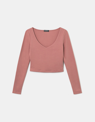 TALLY WEiJL, Top Rose Manches Longues for Women