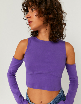 Long Sleeves Crop Top | TALLY WEiJL 