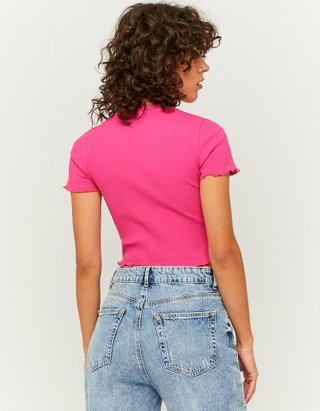 Kurzes Pinkes T-Shirt