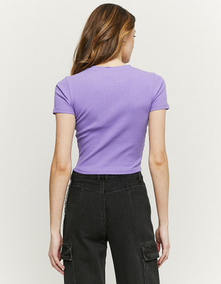 TALLY WEiJL, Basic Ribbed Cropped T-shirt for Women