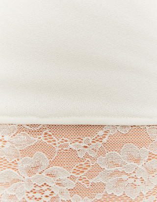 TALLY WEiJL, White Blouse With Lace Detail for Women