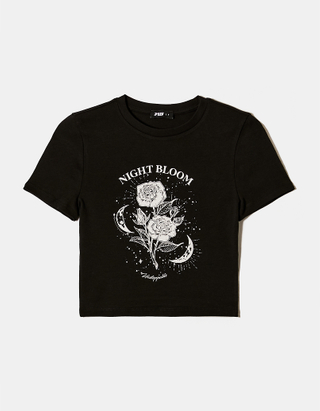 TALLY WEiJL, T-shirt imprimé ajusté noir for Women