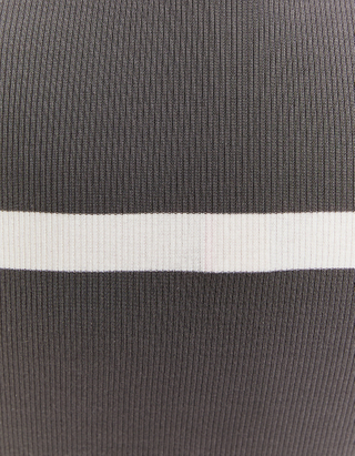 TALLY WEiJL, T-shirt polo rayé gris for Women