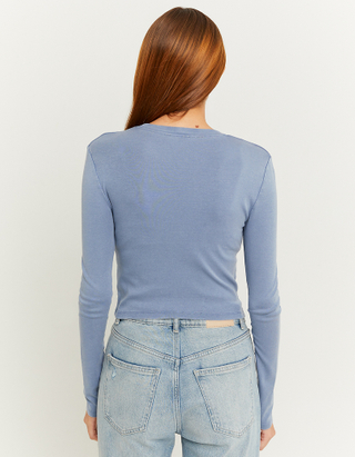 TALLY WEiJL, Blaues Langarm-Shirt for Women