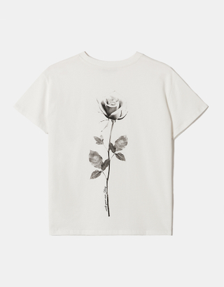 TALLY WEiJL, Weisses Oversize Printed T-Shirt for Women
