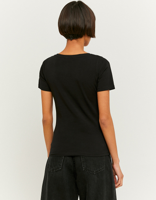 TALLY WEiJL, Black Basic T-shirt for Women