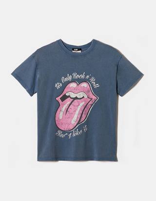 TALLY WEiJL, Acid Wash lockeres bedrucktes T-Shirt for Women
