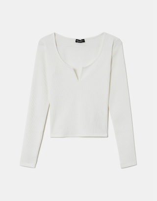 TALLY WEiJL, Top Blanc Manches Longues for Women