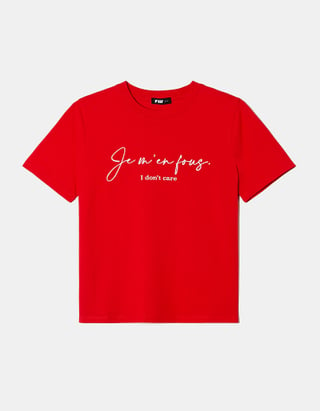 TALLY WEiJL, T-shirt Oversize Κόκκινο for Women