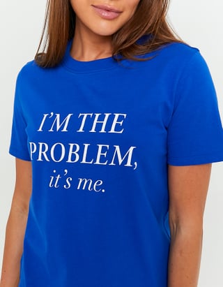 TALLY WEiJL, T-shirt Regular Μπλε for Women