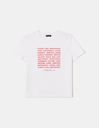 TALLY WEiJL, Weißes bedrucktes T-Shirt for Women