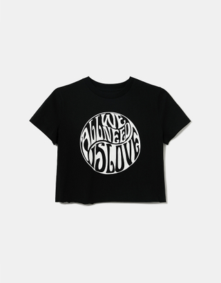 TALLY WEiJL, T-shirt Imprimé Noir for Women