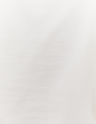 Λευκό Cropped T-Shirt με στάμπα