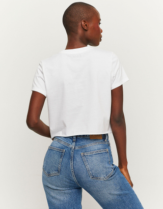 TALLY WEiJL, Cropped Printed T-Shirt for Women