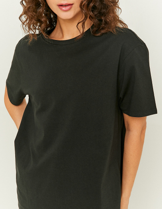 TALLY WEiJL, T-Shirt Oversize Noir Basique for Women