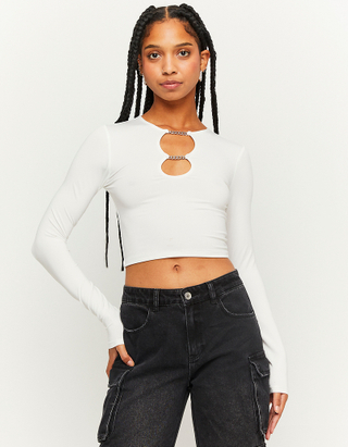 TALLY WEiJL, White Top With Chain for Women