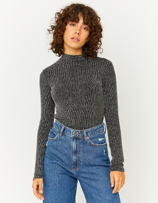 Black Party Long Sleeves Top