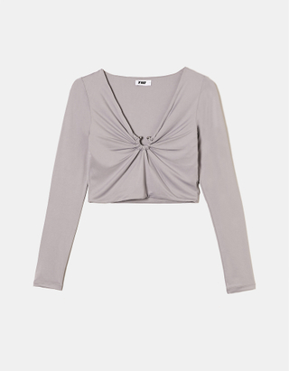 TALLY WEiJL, Ruched Cropped Top for Women