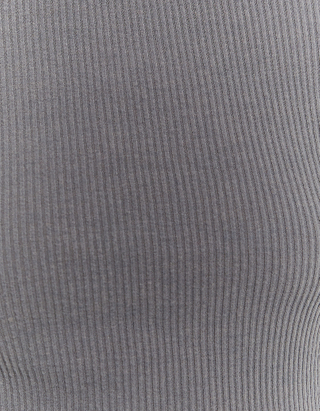 TALLY WEiJL, T-Shirt basique gris à manches longues for Women