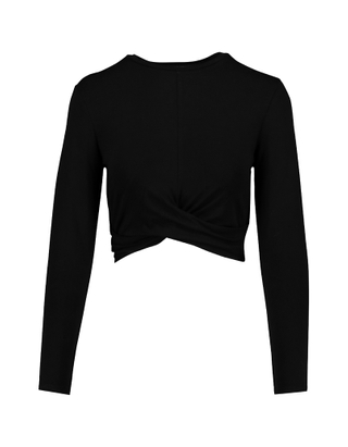 TALLY WEiJL, Top Nero Cropped for Women