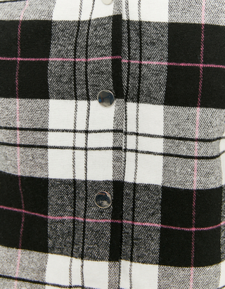Two-Fabric Check Shirt