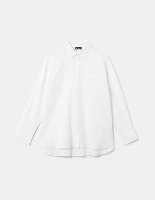 TALLY WEiJL, Chemise Oversize Blanche for Women