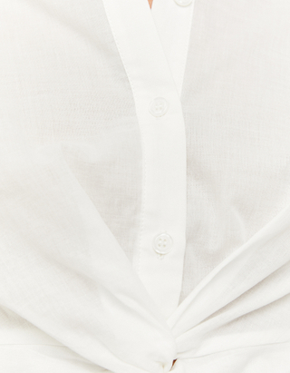 TALLY WEiJL, White Buttoned Down Plain Blouse for Women