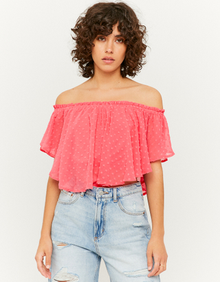 Pink Top with Ruffles