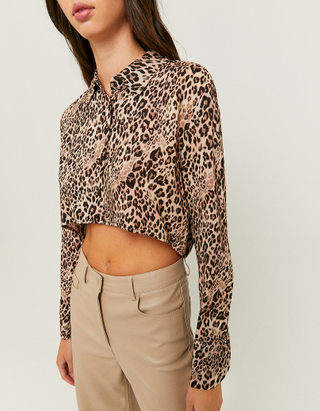 TALLY WEiJL, Cropped Printed  Shirt for Women