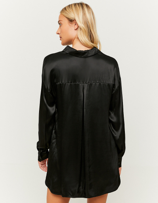 TALLY WEiJL, Schwarzes langärmliges Hemd aus Satin for Women