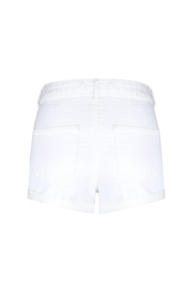 TALLY WEiJL, Białe jeansowe szorty z wysokim stanem - Skinny for Women