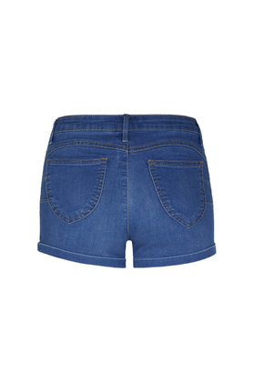 Shorts di Jeans Skinny Push-up  a Vita Alta  