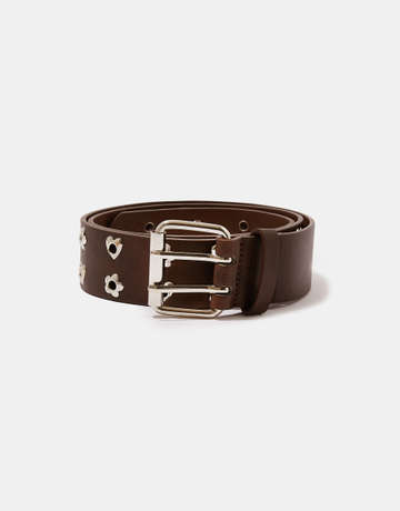 Brown Eyelets Belt | TALLY WEiJL