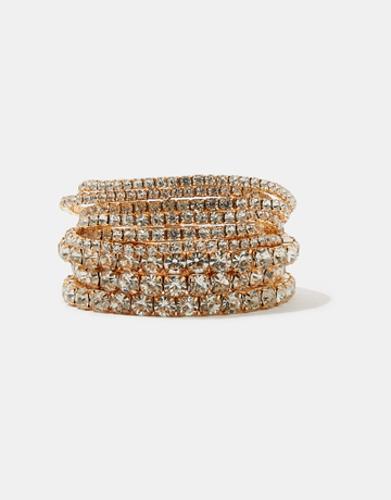 Golden Rhinestone Bracelet | TALLY WEiJL
