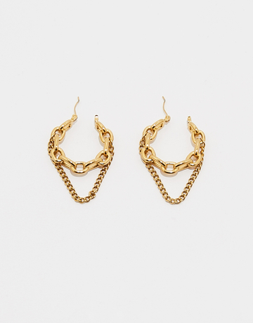 Goldene Ketten-Creolen | TALLY WEiJL