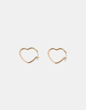 Boucles D'oreilles Dorées en forme de Cœur | TALLY WEiJL