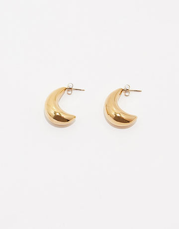 Golden Half Hoops Earrings | TALLY WEiJL