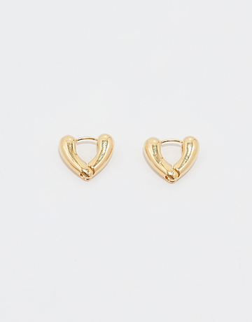Boucles d'Oreilles Dorée en forme de Cœur | TALLY WEiJL