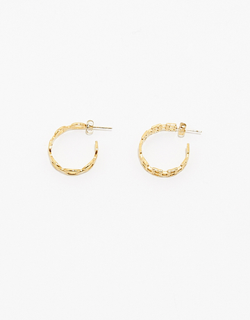 Creolen mit goldener Kette | TALLY WEiJL