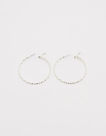 Silver Hoops Earrings | TALLY WEiJL
