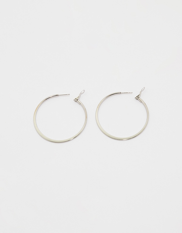 Dünne silberne Creolen | TALLY WEiJL