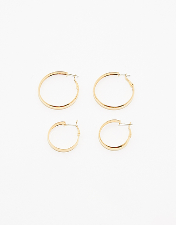 Lot de 2 Paires de Créoles Dorées | TALLY WEiJL