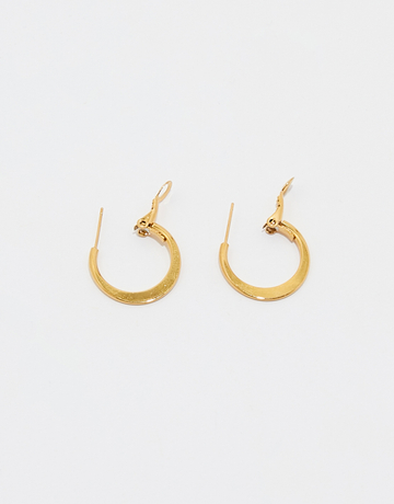 Golden Small Hoops Earrings | TALLY WEiJL
