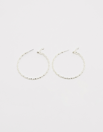 Silver Large Hoops Earrings | TALLY WEiJL