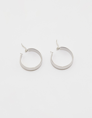 Silver Large Hoops Earrings | TALLY WEiJL