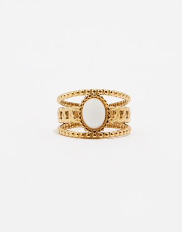 Bague Dorée avec Perle | TALLY WEiJL