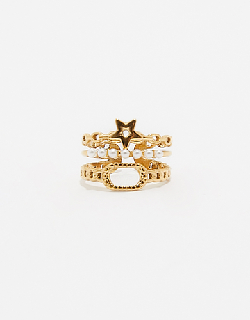 Goldener Ring mit Perlen | TALLY WEiJL